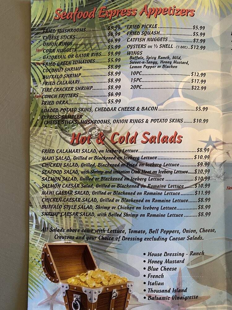 Seafood Express & More - Jacksonville, FL menu_pic