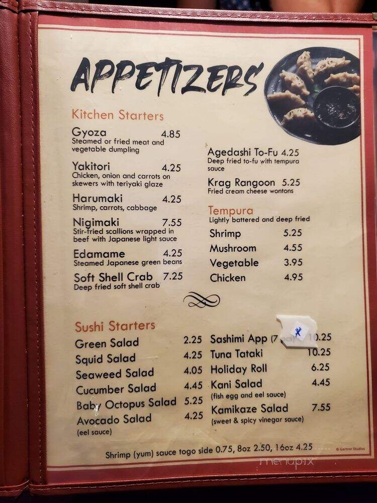 Wasabi Japanese Restaurant - Jacksonville, FL menu_pic