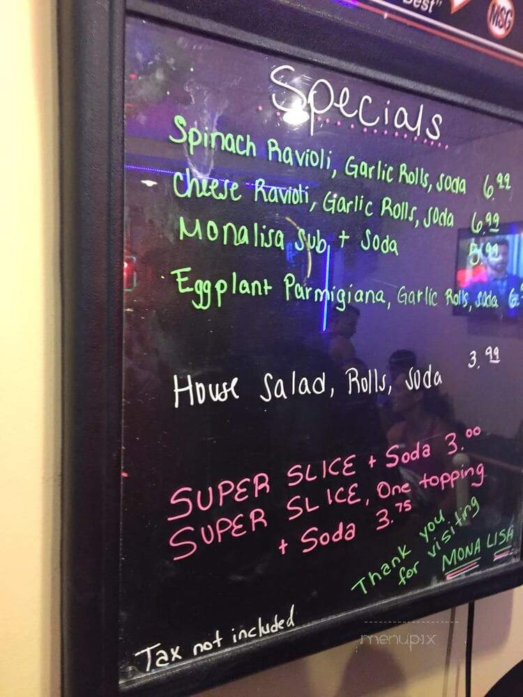 Mona Lisa - Coral Gables, FL menu_pic