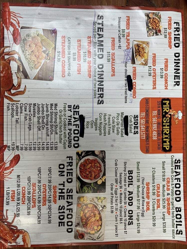 Mr Shrimp - Clewiston, FL menu_pic