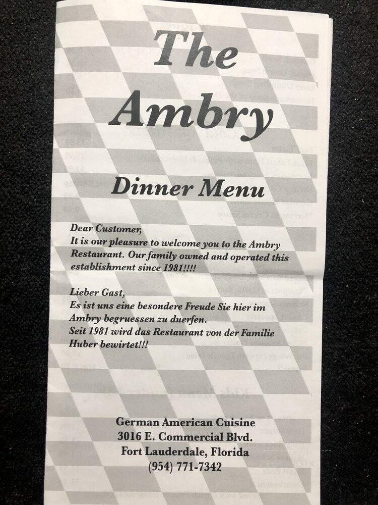 Muellers-Gerd-Ambry Restaurant - Fort Lauderdale, FL