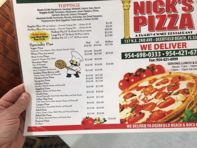 Nicks Pizza - Deerfield Beach, FL