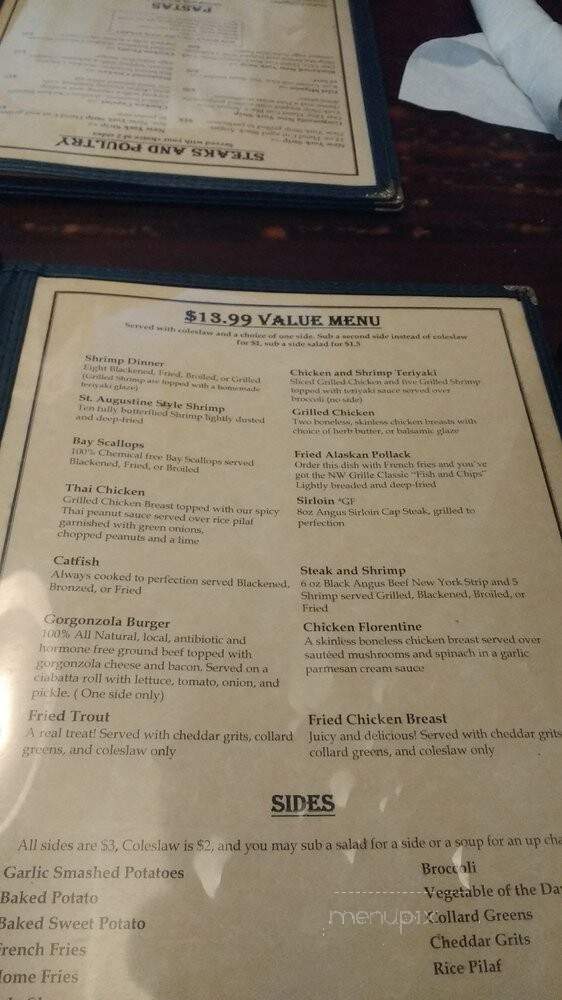 Northwest Grille - Gainesville, FL menu_pic