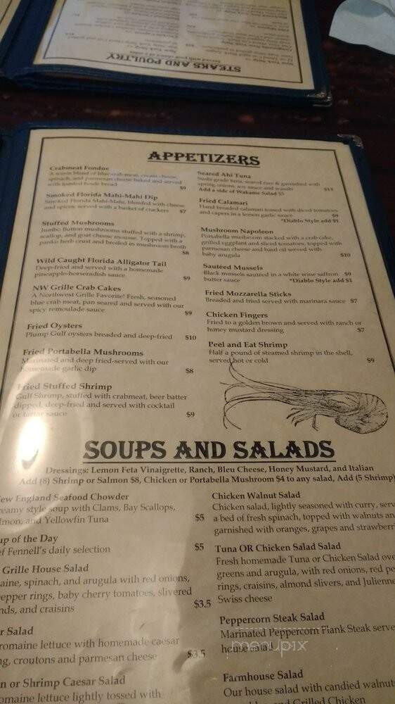 Northwest Grille - Gainesville, FL menu_pic