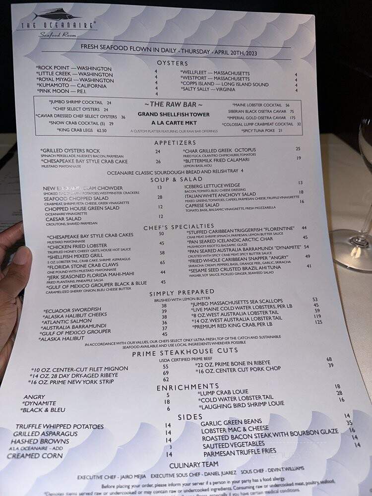 The Oceanaire Seafood Room - Orlando - Orlando, FL
