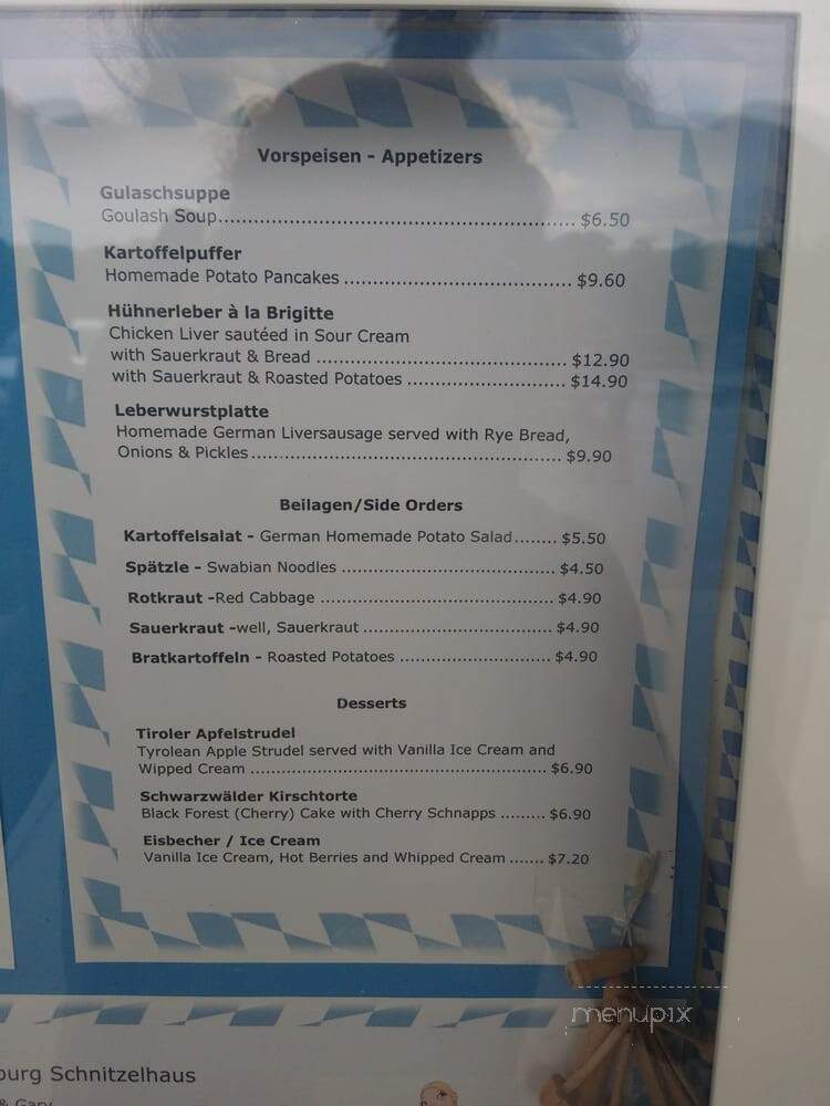 Old Hamburg Schnitzelhaus - Bradenton, FL menu_pic