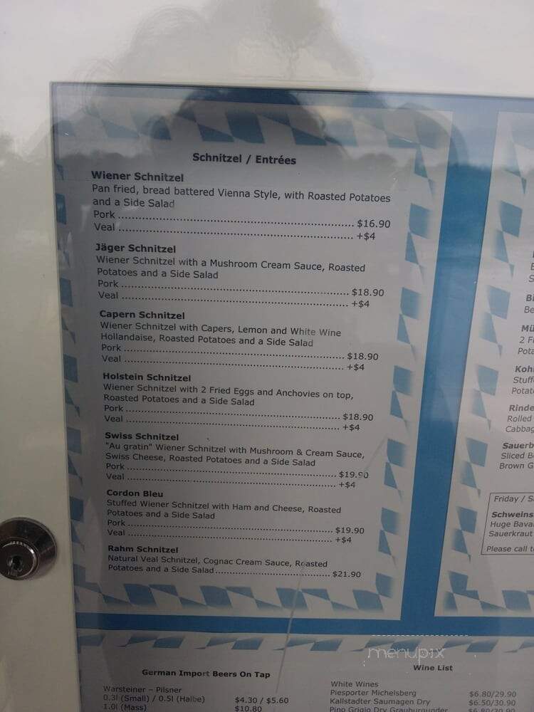Old Hamburg Schnitzelhaus - Bradenton, FL menu_pic