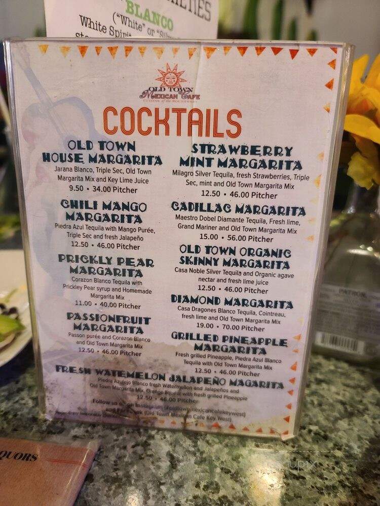 Old Town Mexican Cafe - Key West, FL menu_pic