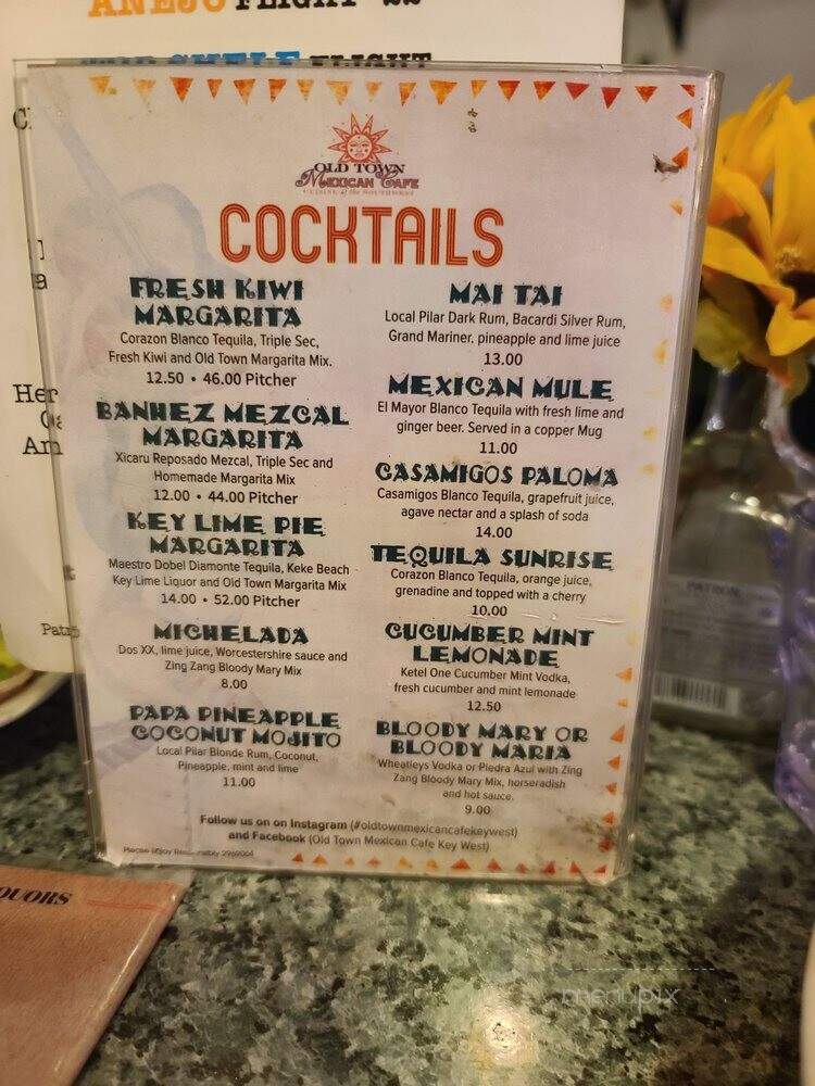 Old Town Mexican Cafe - Key West, FL menu_pic