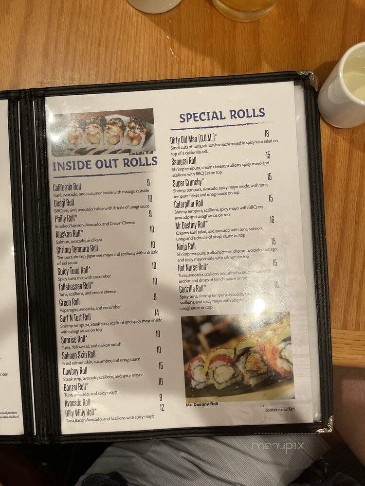 Osaka Japanese Steak House - Destin, FL menu_pic