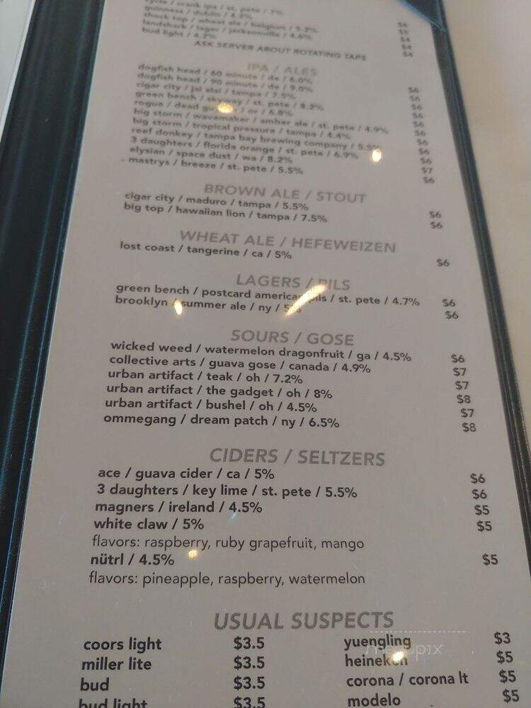 Oyster Shuckers - St Pete Beach, FL menu_pic