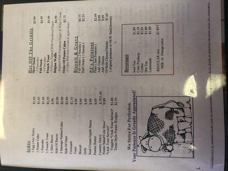 P J's Cafe & Catering - Hawthorne, FL menu_pic