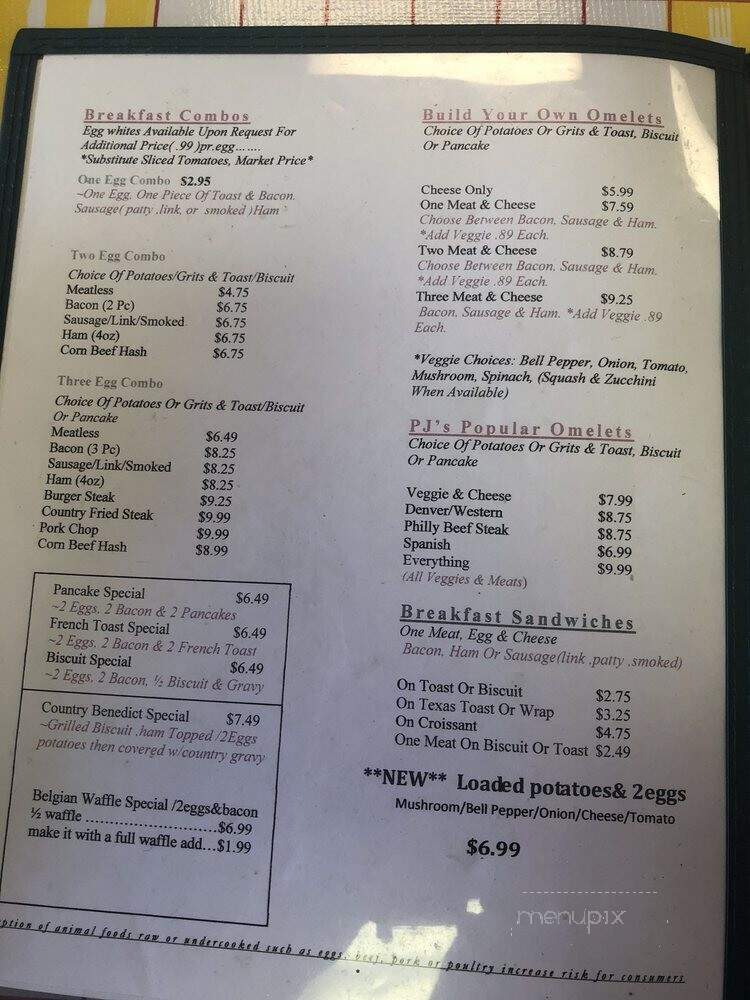 P J's Cafe & Catering - Hawthorne, FL menu_pic