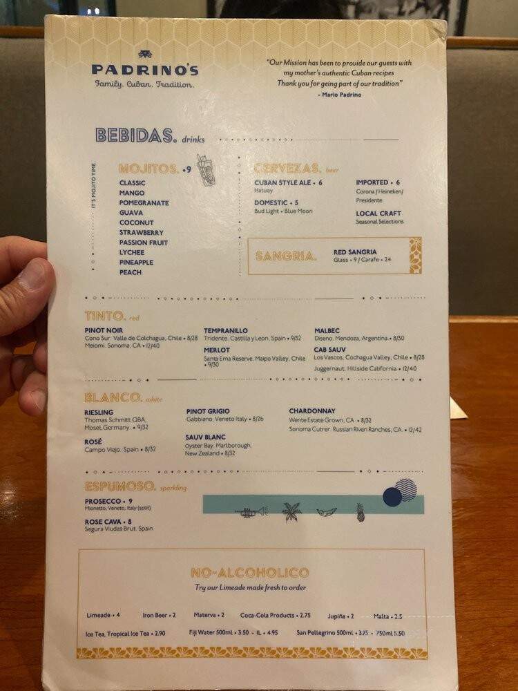 Padrino's Restaurant - Hallandale Beach, FL menu_pic