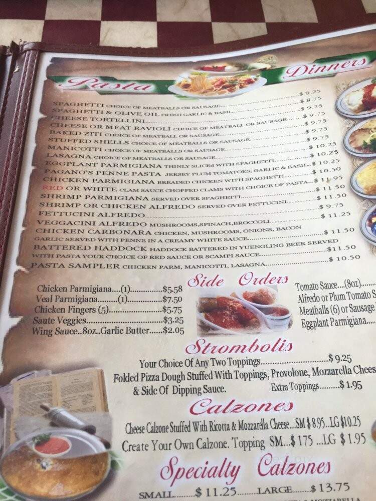 Pagano's Pizzeria - South Daytona, FL menu_pic