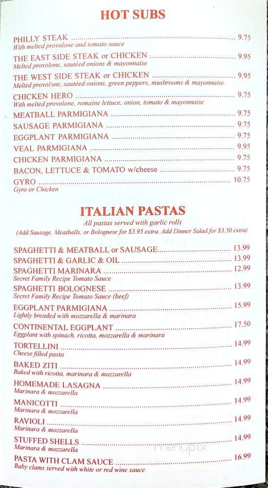 Paisano's Pizza - West Palm Beach, FL menu_pic