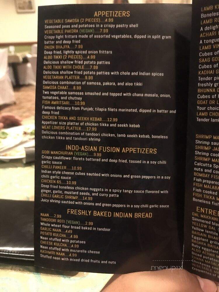 Palace Indian Restaurant - Davie, FL menu_pic