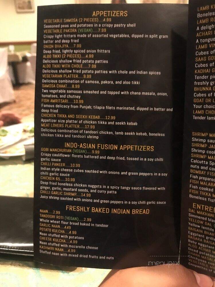 Palace Indian Restaurant - Davie, FL menu_pic