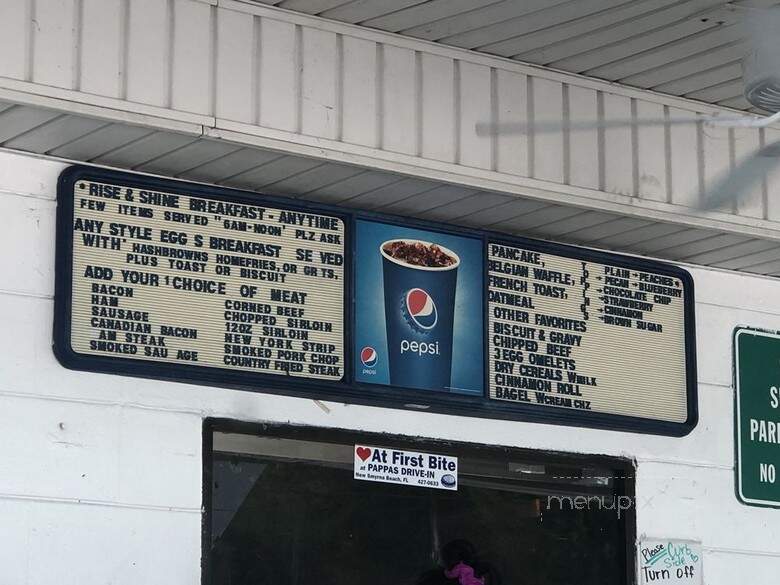 Pappas - New Smyrna Beach, FL menu_pic