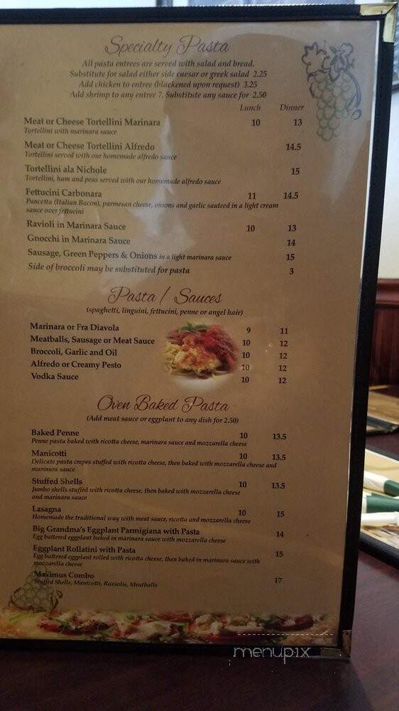 Pasquale's - Orlando, FL menu_pic