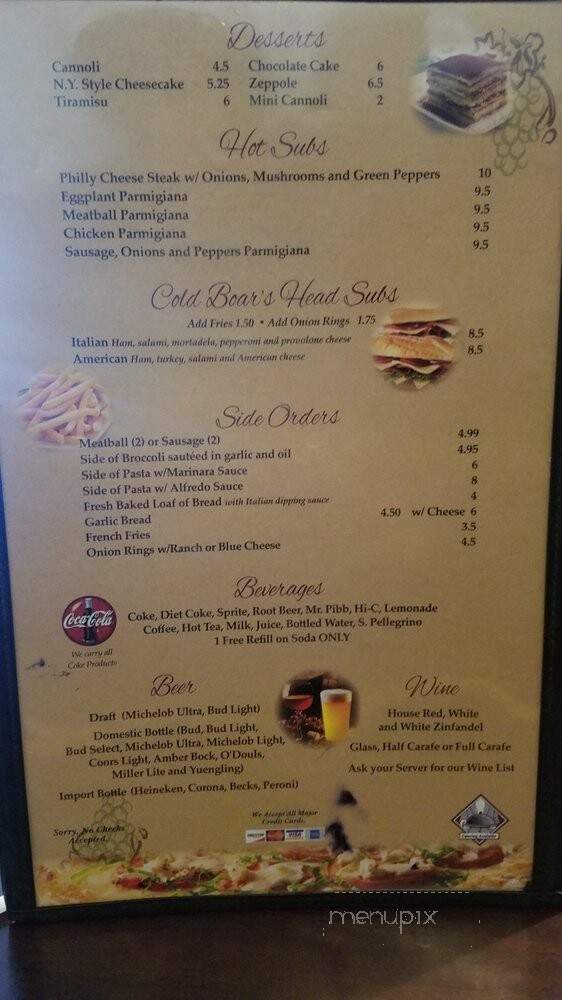 Pasquale's - Orlando, FL menu_pic