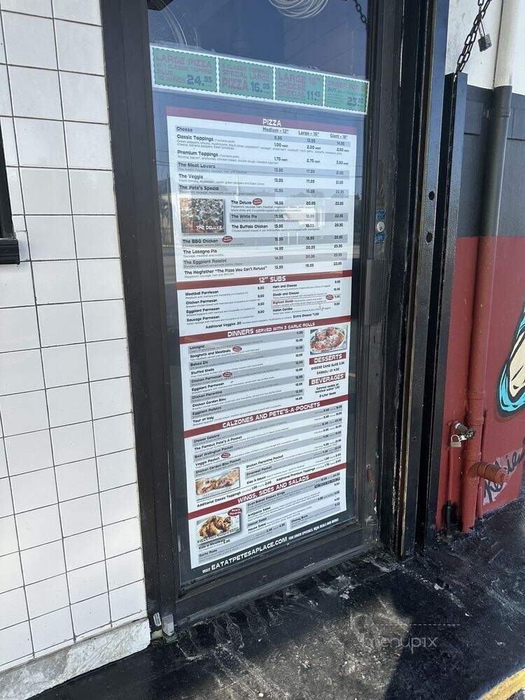Pete's-A-Place - Fort Lauderdale, FL menu_pic