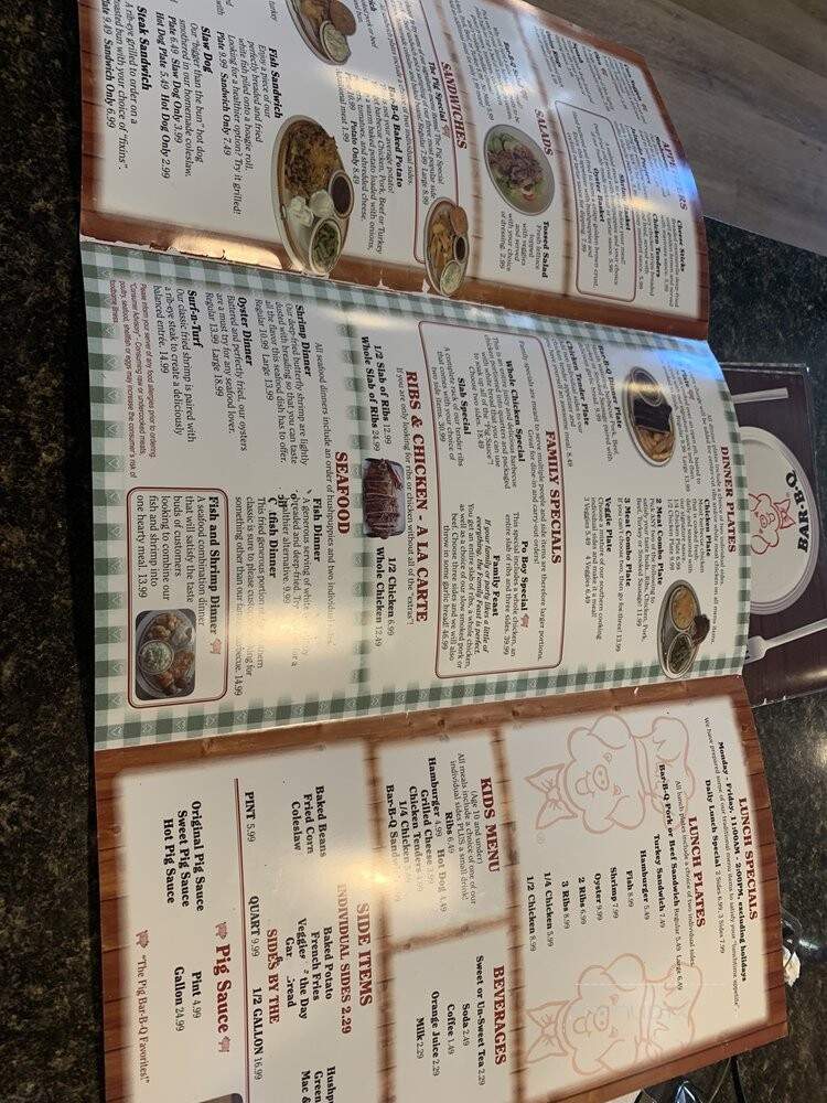 Pig - Orange Park, FL menu_pic