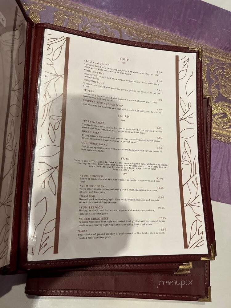 Pilin Thai - Altamonte Springs, FL menu_pic