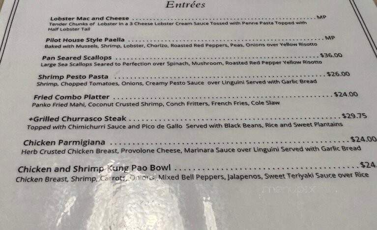 Pilot House Restaurant - Key Largo, FL menu_pic