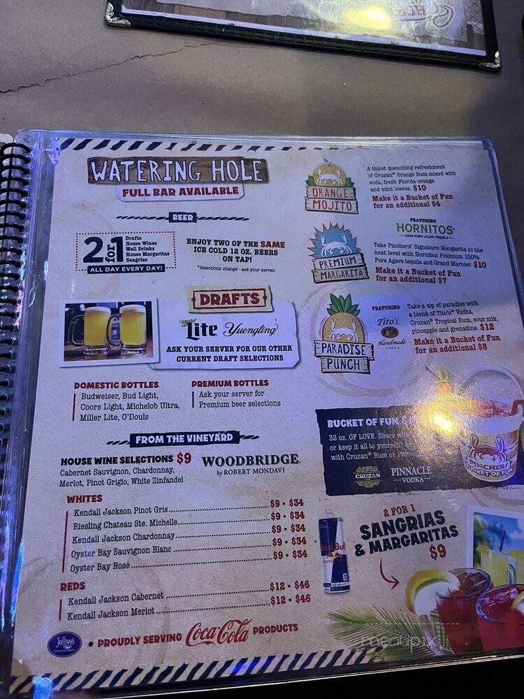 Pinchers - Bonita Springs, FL menu_pic