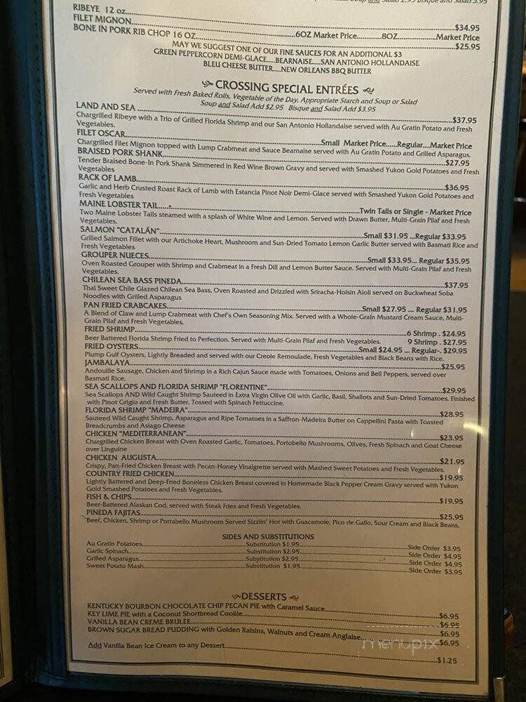 Pineda Crossing Bar & Grill - Melbourne, FL menu_pic