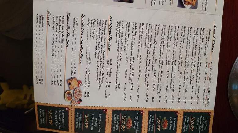 Pizza Paradiso - Orlando, FL menu_pic