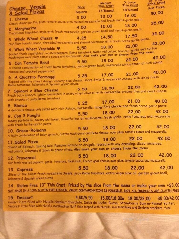Pizza Rustica - Delray Beach, FL menu_pic