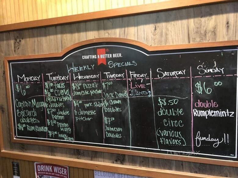 Pockets Pool & Sports Pub - Tallahassee, FL menu_pic