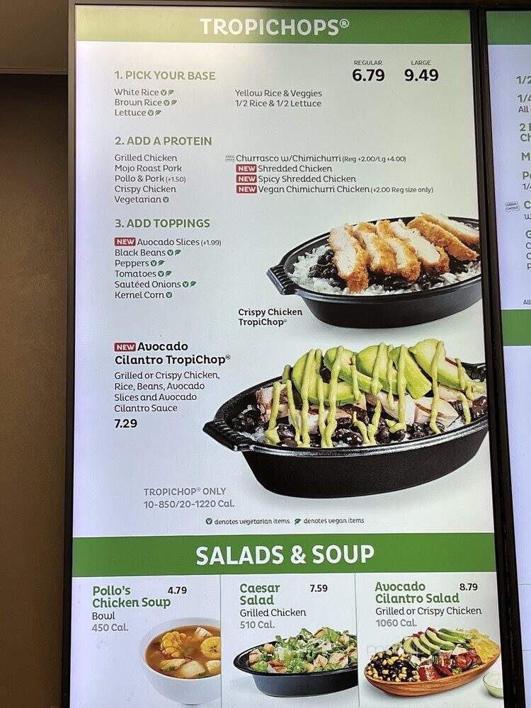 Polio Tropical - Coral Gables, FL menu_pic