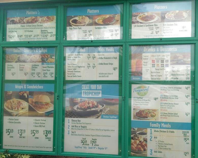 Pollo Tropical - Homestead, FL menu_pic