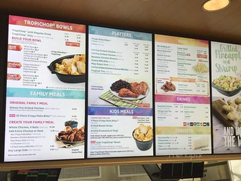Pollo Tropical - Miramar, FL menu_pic
