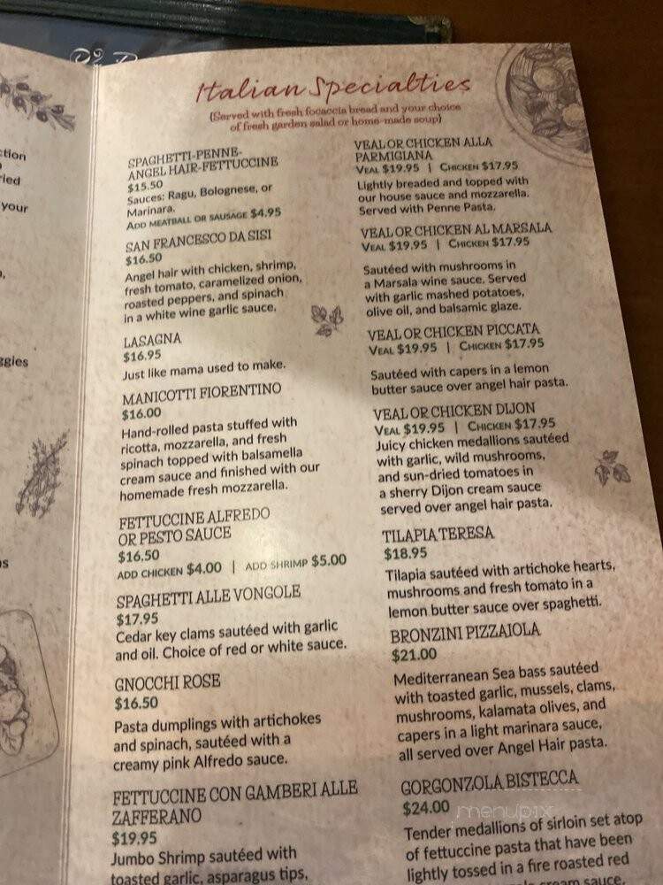 Pomodoro Cafe - Gainesville, FL menu_pic