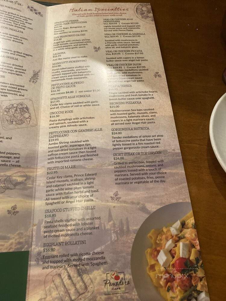 Pomodoro Cafe - Gainesville, FL menu_pic