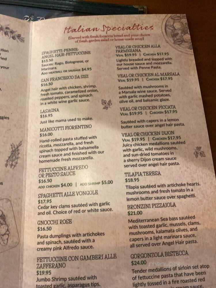 Pomodoro Cafe - Gainesville, FL menu_pic