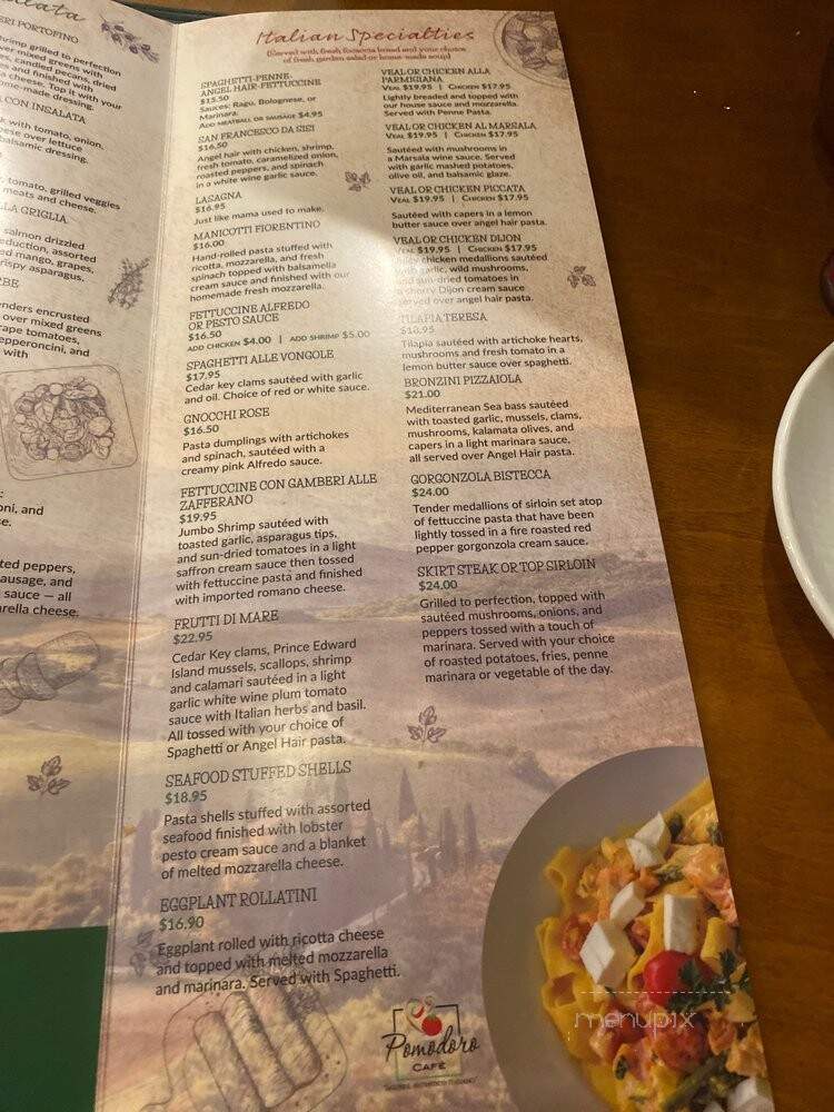 Pomodoro Cafe - Gainesville, FL menu_pic
