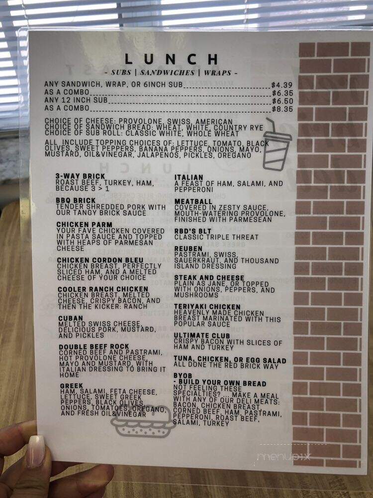 Red Brick Deli - Longwood, FL menu_pic