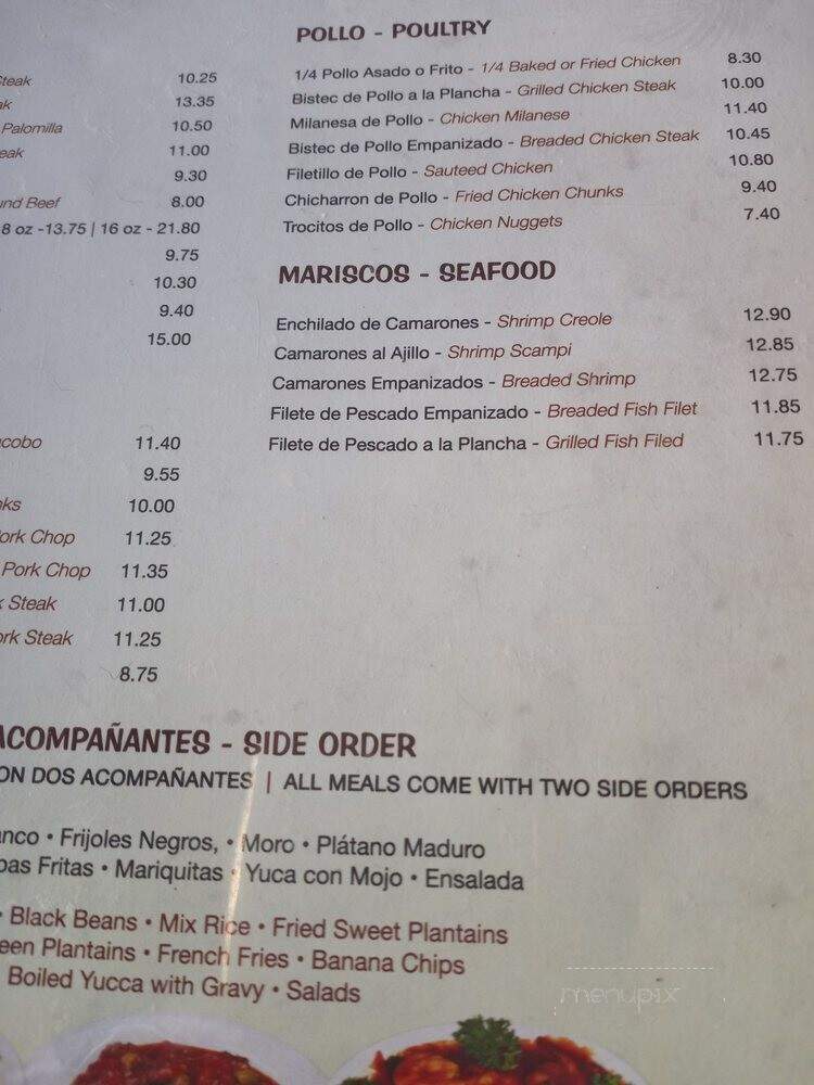 Rincon Criolo Restaurant Cafe - Miami, FL menu_pic