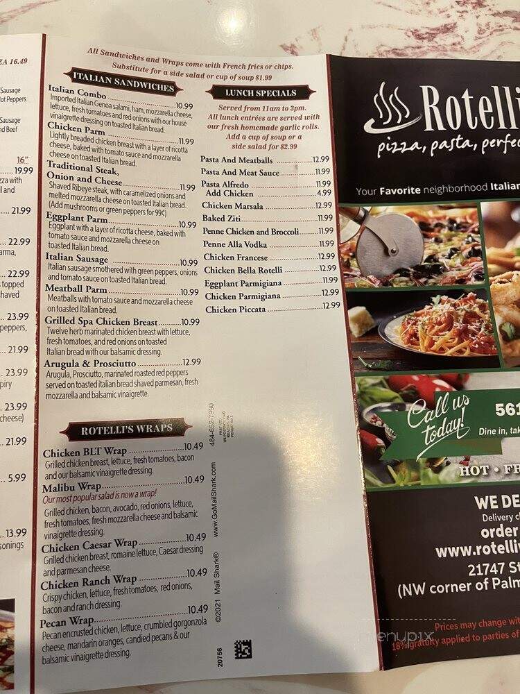 Rotelli Pizza & Pasta - Boca Raton, FL
