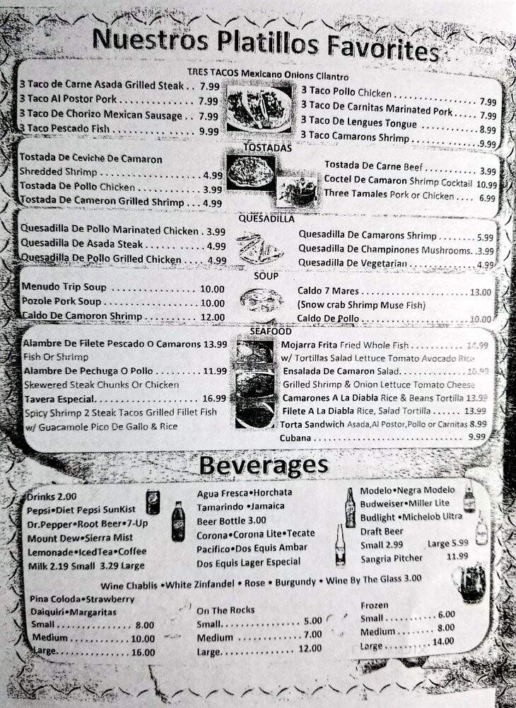 Sabor A Mexico - Fort Walton Beach, FL menu_pic