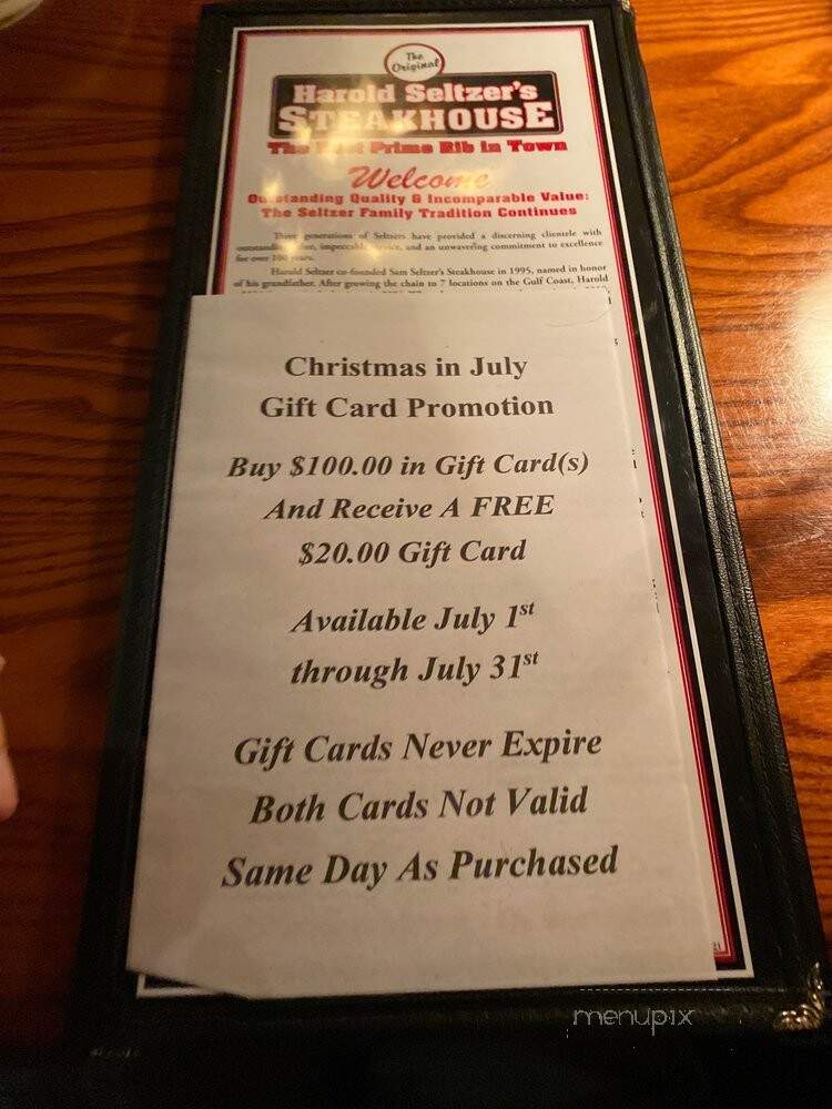 Sam Seltzer's Steakhouse - St Petersburg, FL