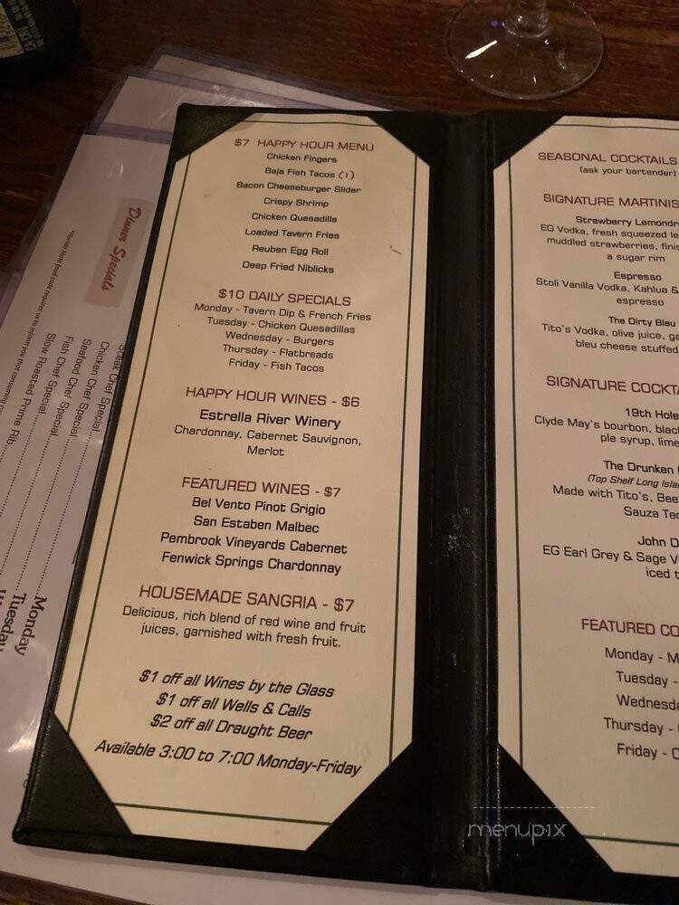 Sam Sneads Tavern - Orlando, FL menu_pic