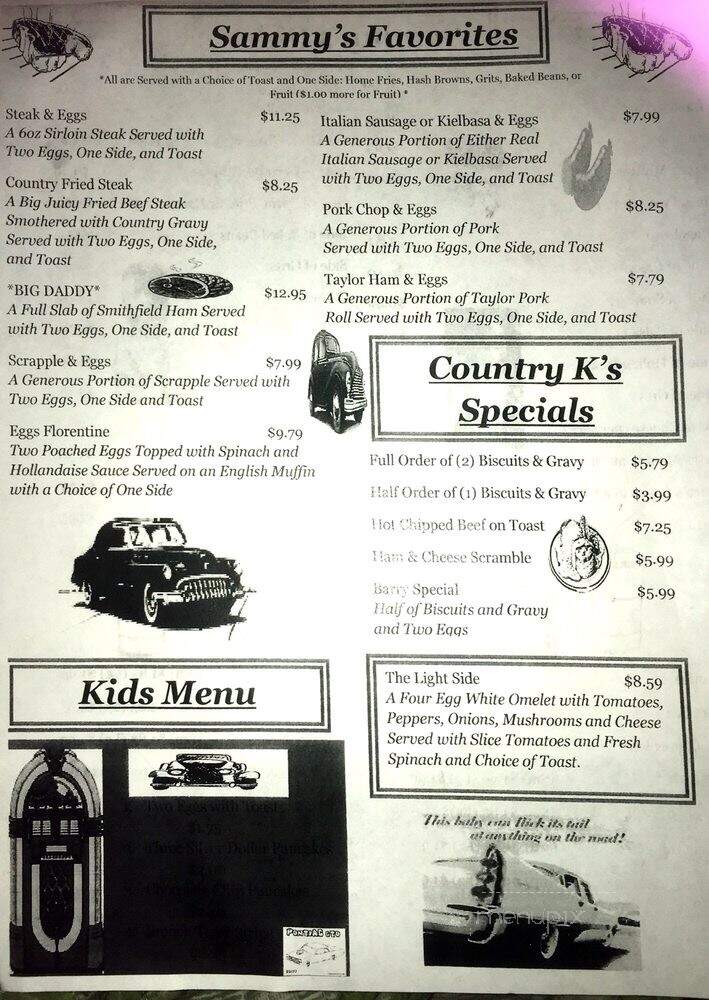 Sammy J's - Stuart, FL menu_pic
