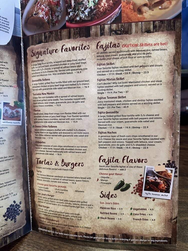 San Jose's Original Mexican - Orlando, FL menu_pic