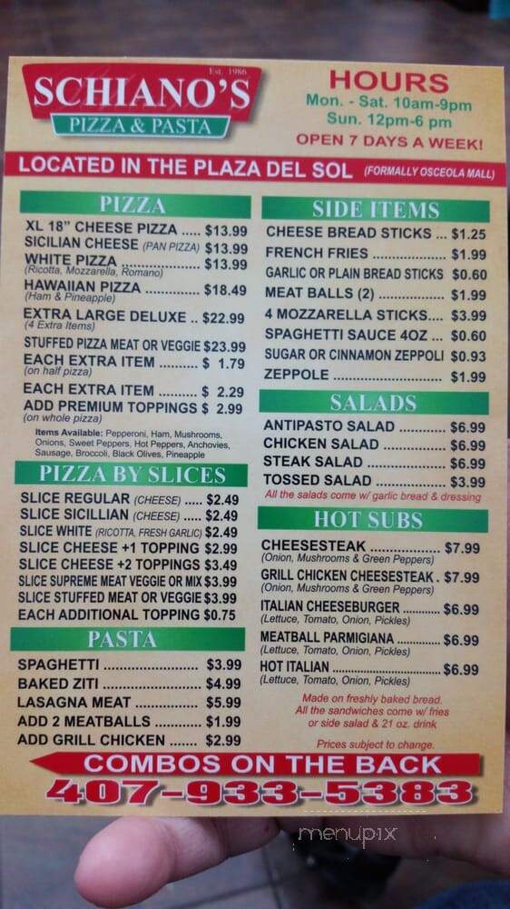 Schiano Pizza - Kissimmee, FL